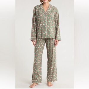 PJ Salvage NEW Forest Mushroom 100% Cotton Pajama Pant Set Size Small